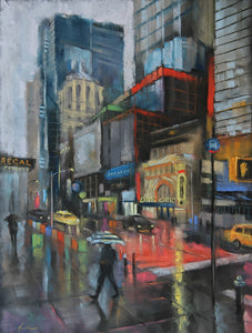 42nd Street in the Rain, NYC