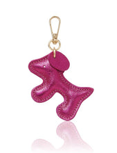 Load image into Gallery viewer, Italian Handmade Leather Dog-Shaped Keyring Bag Charm
