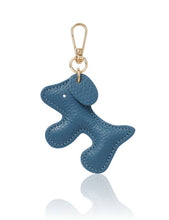 Load image into Gallery viewer, Italian Handmade Leather Dog-Shaped Keyring Bag Charm
