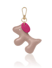 Load image into Gallery viewer, Italian Handmade Leather Dog-Shaped Keyring Bag Charm
