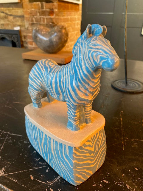 Shortie The Zebra (Light Blue)