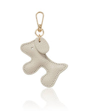 Load image into Gallery viewer, Italian Handmade Leather Dog-Shaped Keyring Bag Charm
