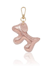 Load image into Gallery viewer, Italian Handmade Leather Dog-Shaped Keyring Bag Charm
