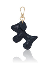 Load image into Gallery viewer, Italian Handmade Leather Dog-Shaped Keyring Bag Charm

