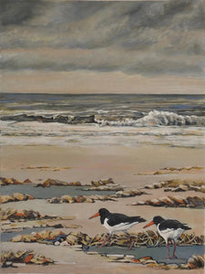 Walking The Shoreline (Oystercatchers) | Print