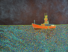 Load image into Gallery viewer, Lightship (hand-tinted print)
